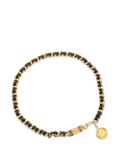 CHANEL Pre-Owned 1986-1988 Coco Mark chain belt Gold 1097759