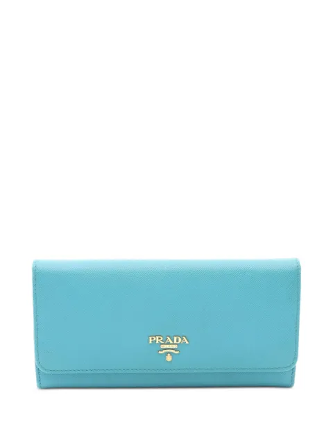 Prada Pre-Owned 2000s bi-fold long wallet Blue 1097066