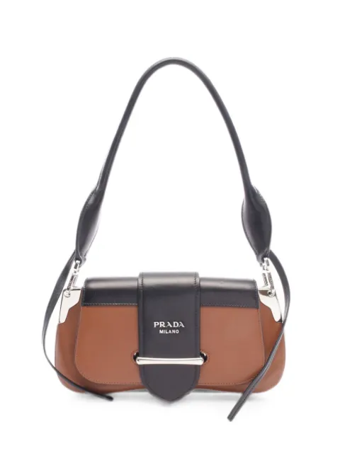 Prada Pre-Owned 2010s City Calf shoulder bag Brown 1098044