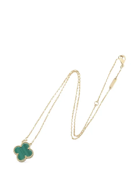 Van Cleef & Arpels Pre-Owned 2010s Alhambra malachite necklace Gold 1096979JB570017