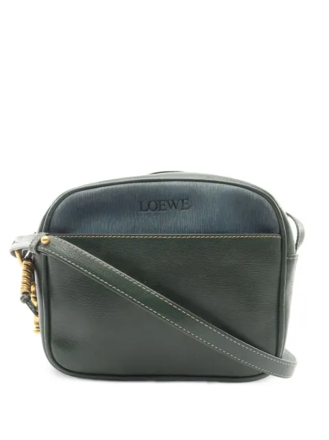 Loewe Pre-Owned 2000s Velásquez zip-fastening shoulder bag Green 1095607