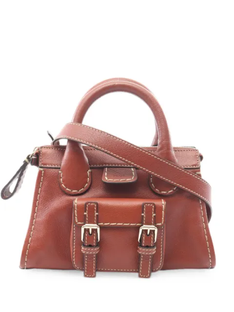 Chloé Pre-Owned 2010s Edith buckle two-way handbag Brown 1098605