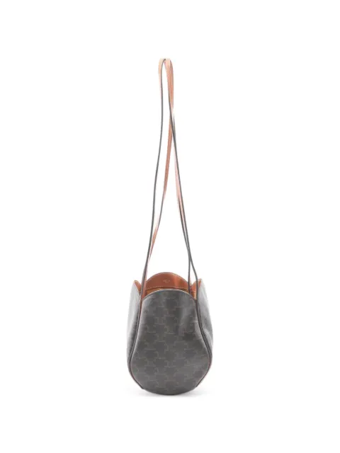 Celine Pre-Owned 2010s Triomphe Marlou shoulder bag Brown 1097584
