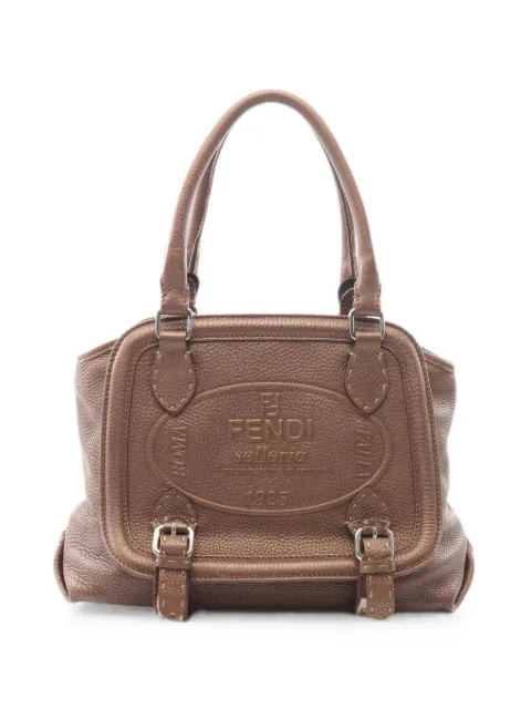 Fendi Pre-Owned 2000s Selleria buckled tote bag Brown 1097594