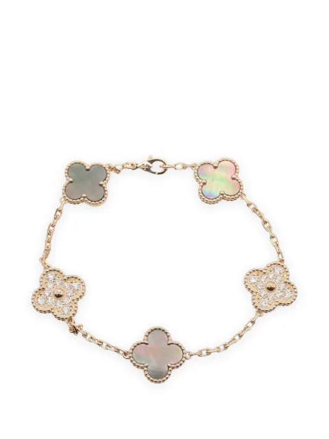 Van Cleef & Arpels Pre-Owned 2010s Vintage Alhambra diamond bracelet Pink 1098331JB894218