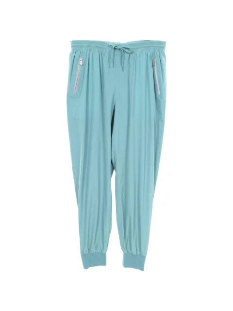Hermès Pre-Owned 2010s drawstring-waist track pants Blue 1097852