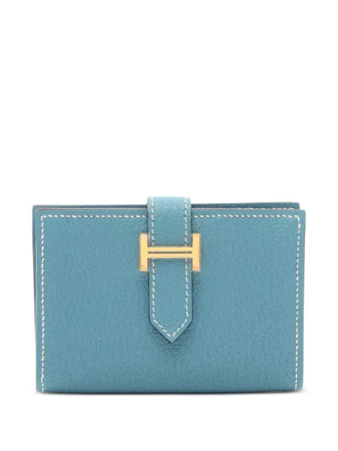 Hermès Pre-Owned 2024 mini Bearn card case Blue 1097521W