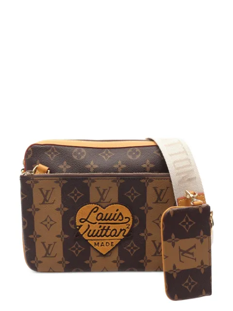 Louis Vuitton Pre-Owned x Nigo 2010s Trio monogram cross body bag Brown 1098424