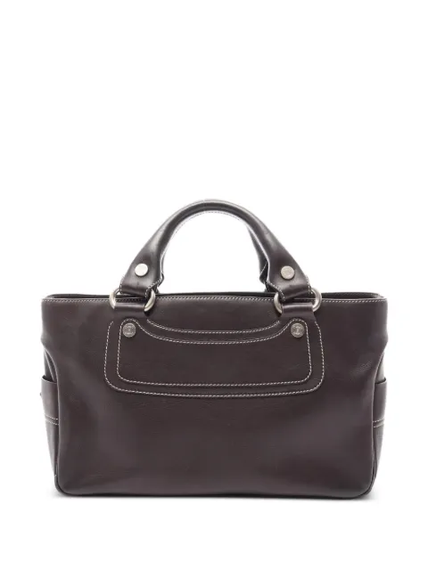 Celine Pre-Owned 2000s Boogie leather tote bag Brown 1097975