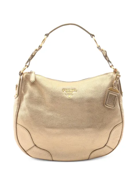 Prada Pre-Owned 2000s Vit.Daino shoulder bag Gold 1097015