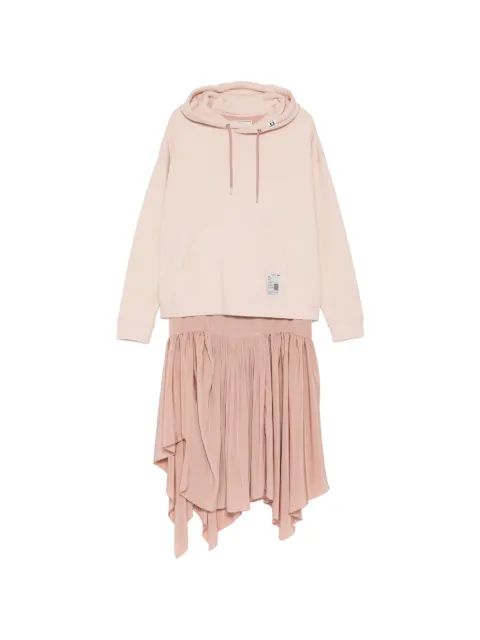 Maison MIHARA YASUHIRO layered-design asymmetric dress Pink K17DR761