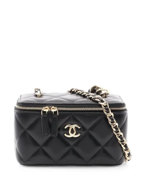 CHANEL Pre-Owned 2021-2022 Vanity Case make up bag Black 109811631872144