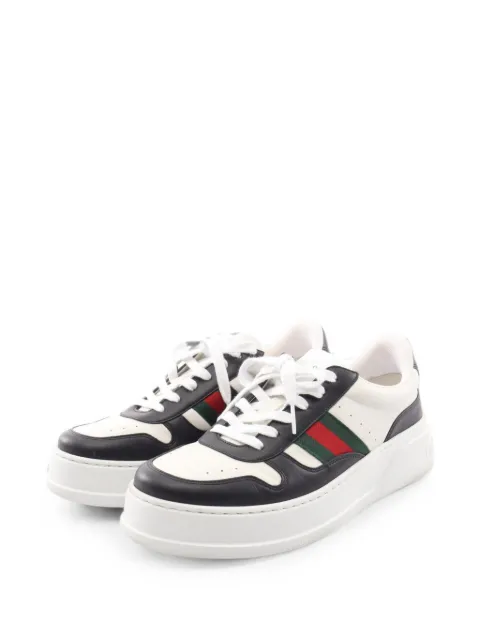 Gucci Pre-Owned 2010s chunky leather sneakers White 1097830