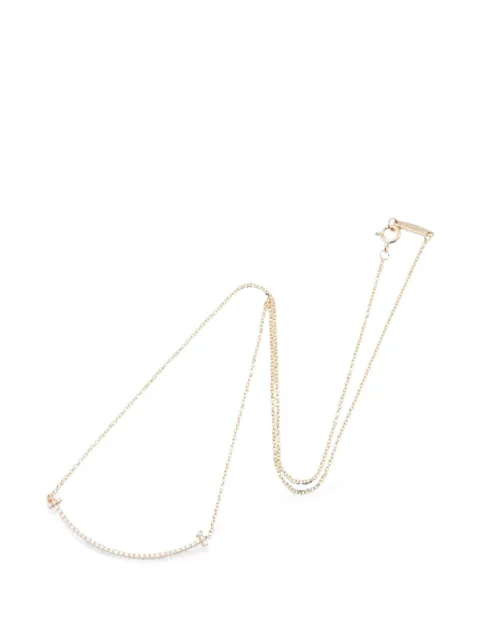 Tiffany & Co. Pre-Owned 2010s T Smile diamond necklace Gold 1096506