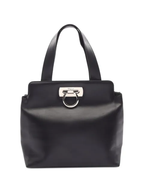 Ferragamo Pre-Owned 2010s Gancini handbag Black 1097250