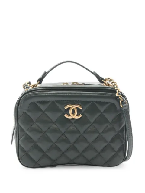 CHANEL Pre-Owned 2018-2019 Matelassé shoulder bag Green 109888326645945