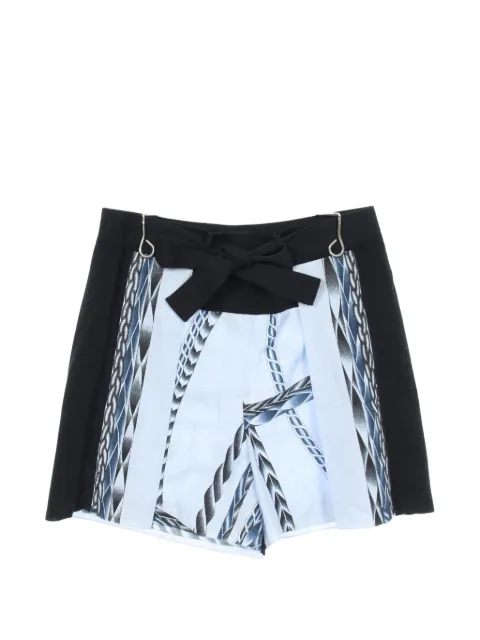 Hermès Pre-Owned 2010s rope-print shorts Blue 1097851