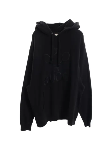 Gucci Pre-Owned 2000s embroidery hoodie Black 1094833