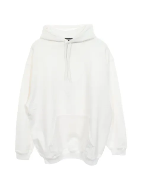 Balenciaga Pre-Owned 2010s logo-print oversized hoodie White 1097941