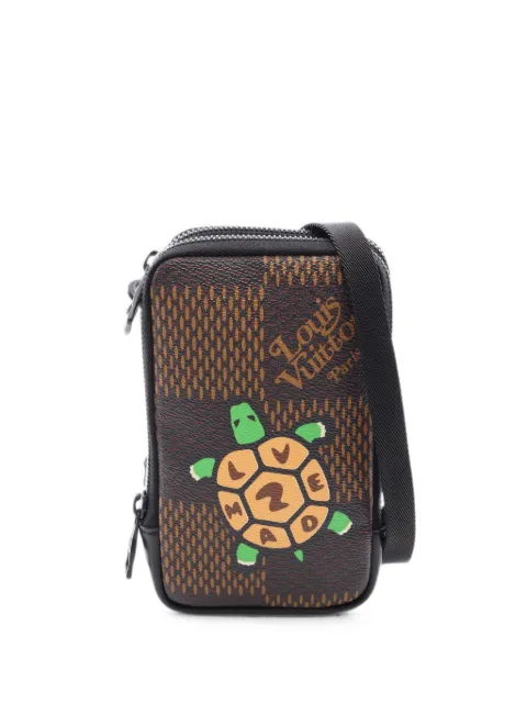 Louis Vuitton Pre-Owned x Nigo 2021 double phone pouch cross body bag Brown 1098159