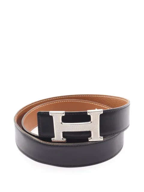 Hermès Pre-Owned 2008 Constance H-belt reversible belt Black 1097751
