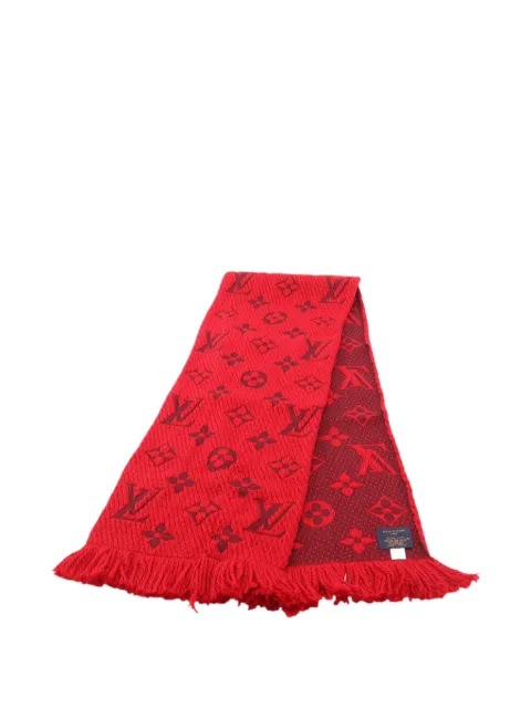 Louis Vuitton Pre-Owned 2018 Logomania scarf Red 1090535GM0198