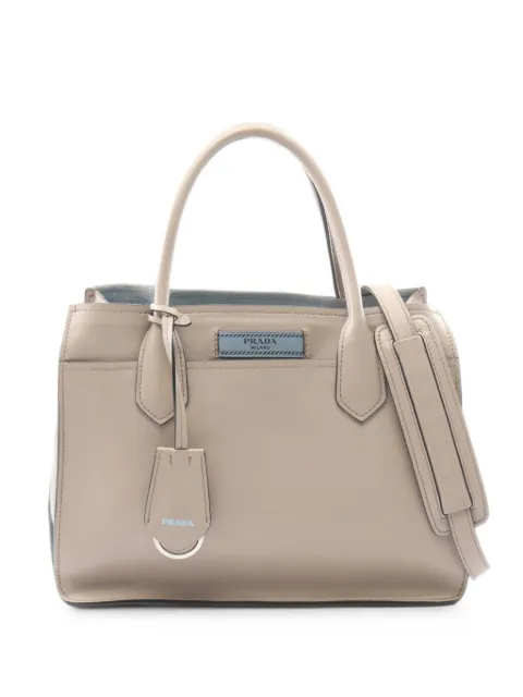Prada Pre-Owned 2000s City Calf tote bag Neutrals 1097645