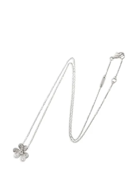 Van Cleef & Arpels Pre-Owned 2010s mini Frivole diamond necklace Silver 1097105JA476263