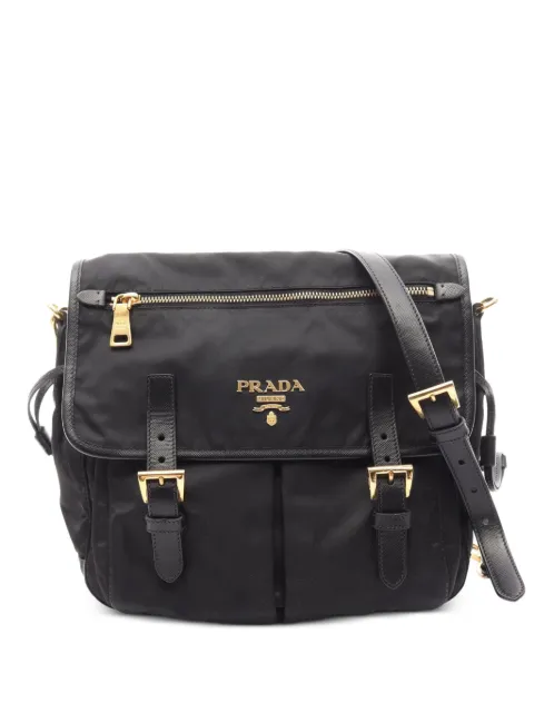 Prada Pre-Owned 2010s Tessuto shoulder bag Black 1097511