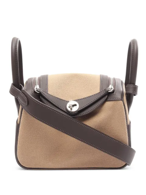Hermès Pre-Owned 2026 mini Lindy II shoulder bag Neutrals 1099401G