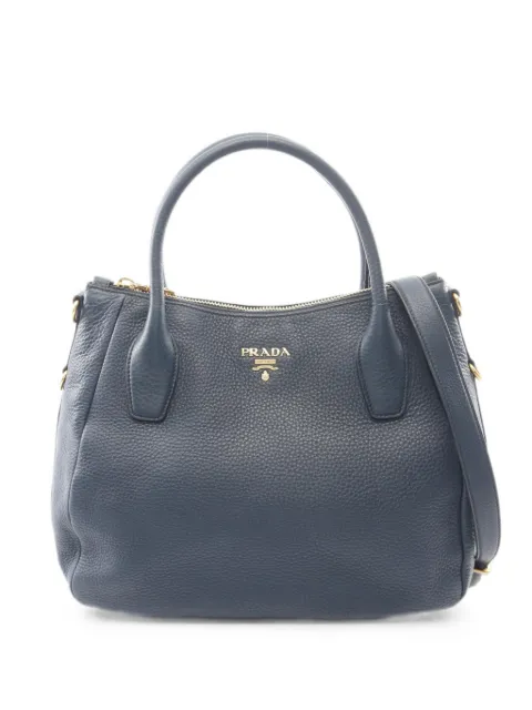 Prada Pre-Owned 2010s Vitello Daino handbag Blue 1097647