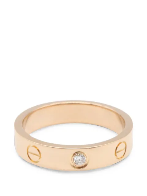 Cartier 2010s mini Love diamond ring Pink 1096536