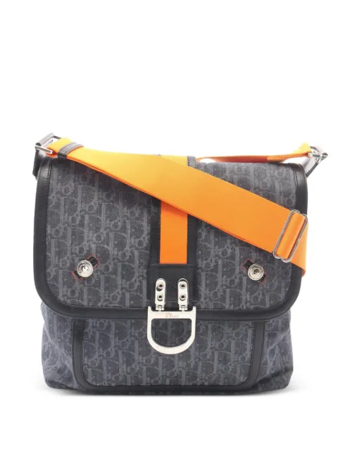 Christian Dior Pre-Owned 2010s Flight Line Trotter-monogram shoulder bag Blue 1097583