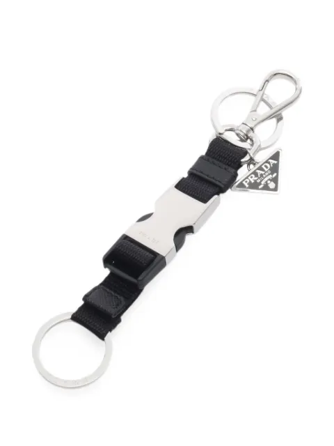 Prada Pre-Owned 2020s buckle-fastening key ring Black 1098025