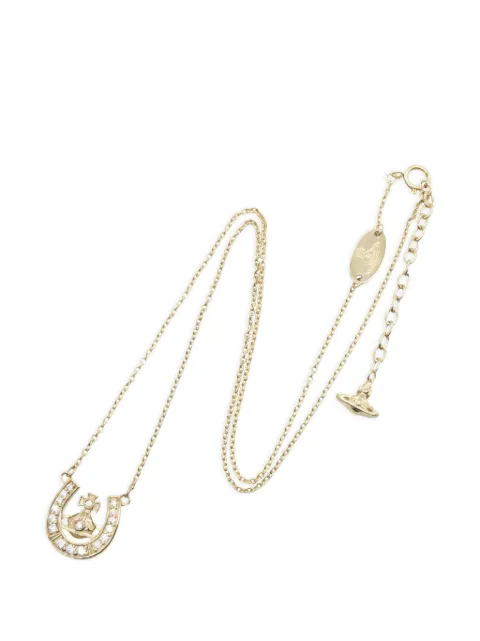Vivienne Westwood Pre-Owned Mare Orb horseshoe necklace Gold 1098332