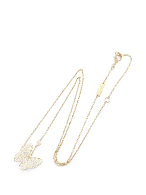 Van Cleef & Arpels Pre-Owned 2010s Two Butterfly diamond necklace Gold 1097180JD511172