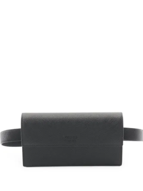 Prada Pre-Owned 2010s Saffiano belt bag Black 1097577