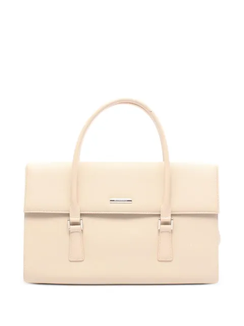 Burberry Pre-Owned 2000s textured leather tote bag Pink 1099435