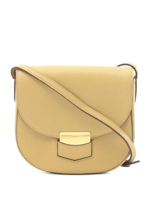 Celine Pre-Owned 2010s small Trotteur cross body bag Neutrals 1098038