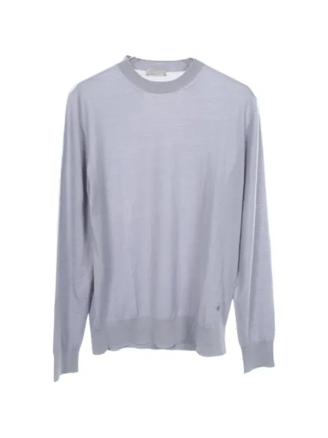 Christian Dior Pre-Owned 2000s Bee embroidered sweater Grey 1092437