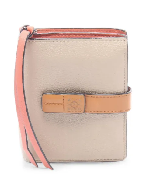 Loewe Pre-Owned 2000s logo-detail bi-fold wallet Neutrals 1098516