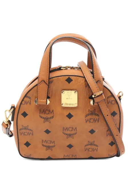MCM Pre-Owned 2010s Visetos 2way mini bag Brown 1092512