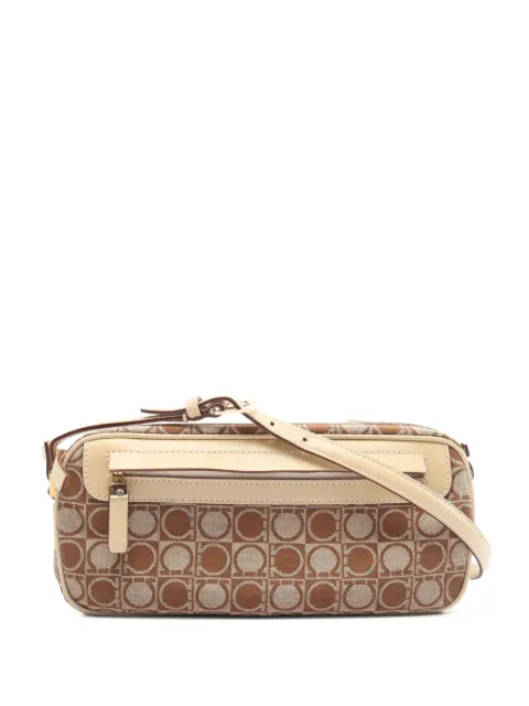 Ferragamo Pre-Owned 2010s Gancini shoulder bag Brown 1095616