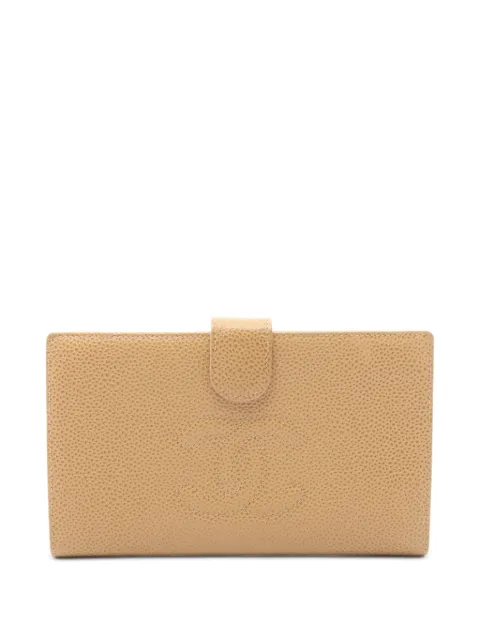 CHANEL Pre-Owned 2002-2003 mark bi-fold wallet Neutrals 10970047450762