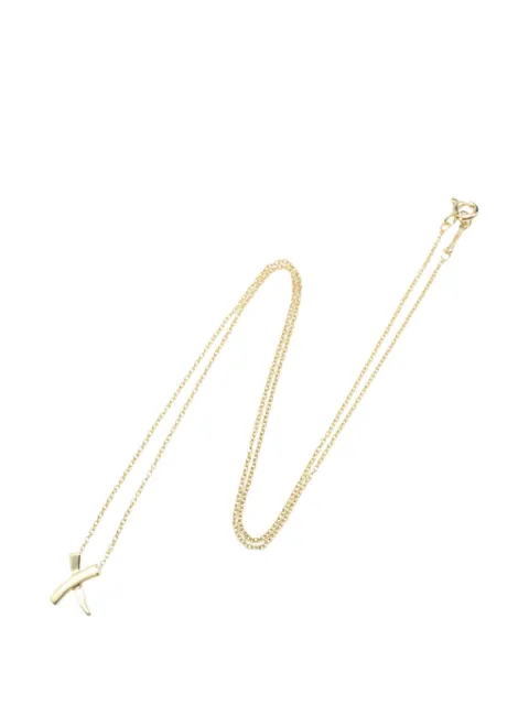 Tiffany & Co. Pre-Owned 2010s X pendant necklace Gold 1096535