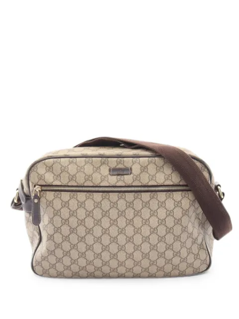 Gucci Pre-Owned 2000s GG Supreme shoulder bag Neutrals 1096198