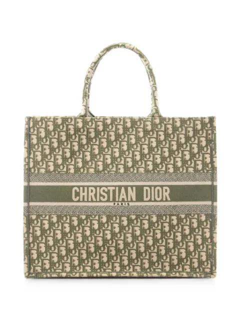 Christian Dior Pre-Owned 2000s Book Tote Oblique tote bag Green 1092497