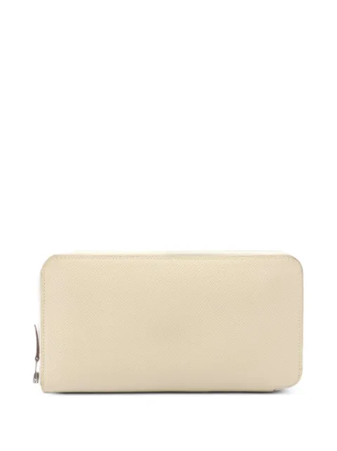Hermès Pre-Owned 2022 Azap Long silk-in wallet Neutrals 1084197U