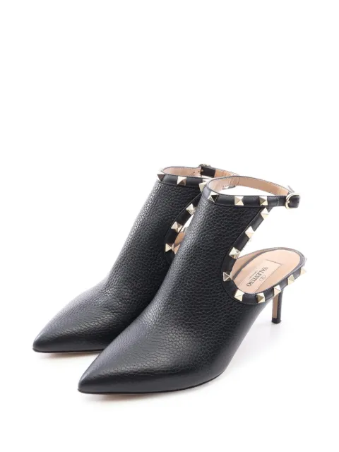 Valentino Garavani Pre-Owned 2010s Rockstud pointed-toe ankle boots Black 1097871