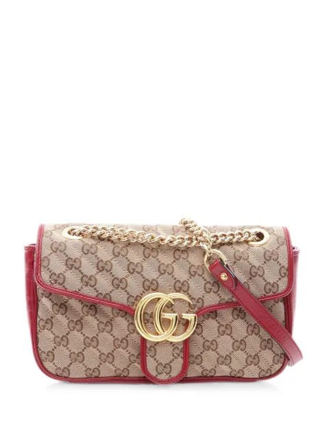 Gucci Pre-Owned 2010s small GG Marmont shoulder bag Neutrals 1096992